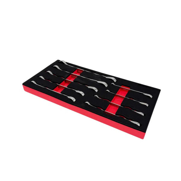 LuxeAurum 9-Piece SAE Reversible Ratcheting Wrench Set | EVA Foam Organizer - Image 3