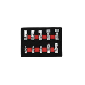 LuxeAurum 10-Piece SAE Universal Socket Set | 1/4” & 3/8” Drive | 6-Point
