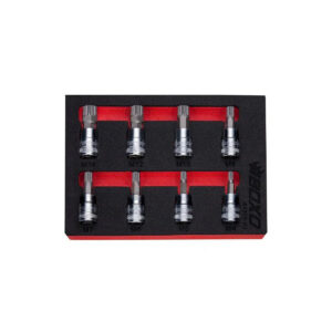 LuxeAurum 8-Piece 3/8" Drive Spline Bit Socket Set | EVA Foam Organizer